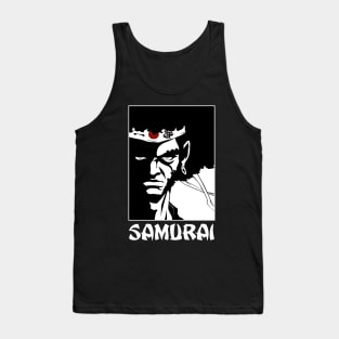 Afro Hair Japan Samurai Tank Top